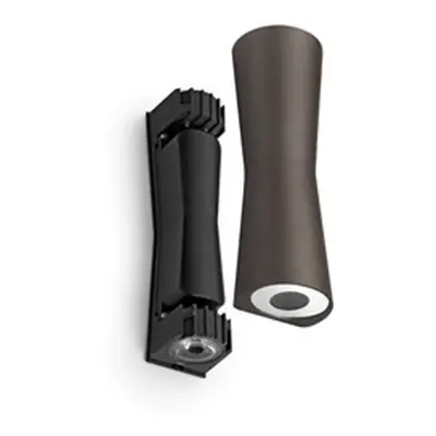 Clessidra 20°+20° Buiten Wandlamp Donker Bruin - Flos - Terras - Metaal