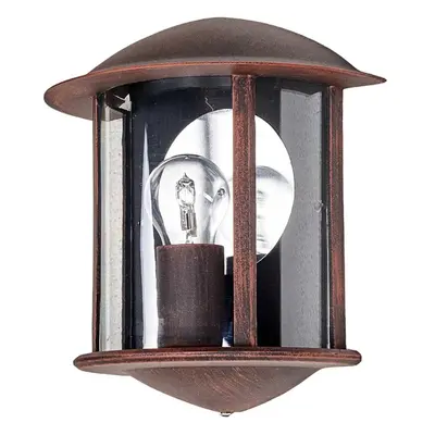 Maelis Buiten Wandlamp Rust/Clear - Lindby - Balkon - Modern - Aluminium - 1 lamp
