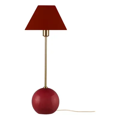 Iris 20 Taffellamp Burgundy - Globen Lighting - Woonkamer - Stof