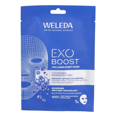 Weleda Exo Boost masque en tissu revitalisant au collagène 20 ml