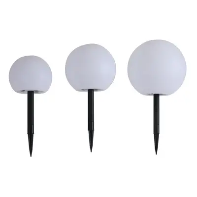 Lago Solar Cell Lamp 3 pcs. White - Lindby - Terras - Modern - Kunststof - Bol