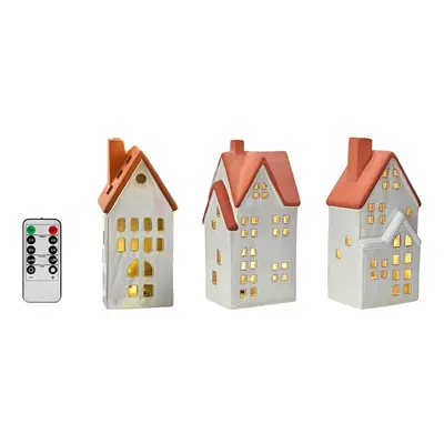 Molton Decoration Taffellamp 3 pcs. White/Brown - Markslöjd - Woonkamer - Keramiek