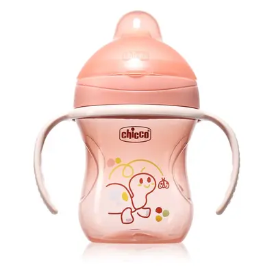 Chicco Training Cup 6m+ tasse d’apprentissage avec poignées Pink 1 pcs