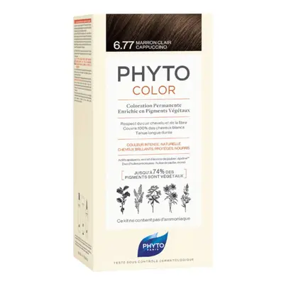 Phyto Color coloration cheveux sans ammoniaque teinte 6.77 Light Brown Capuccino 1 pcs