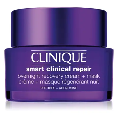 Clinique Smart Clinical™ Repair Overnight Recovery Cream + Mask masque et crème de nuit hydratant pour la régénération de la pea