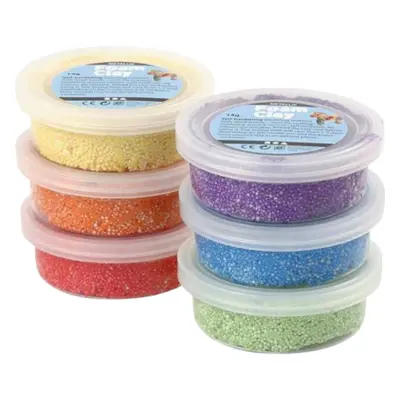 Foam Clay Metallic Set van 6 - Assorti