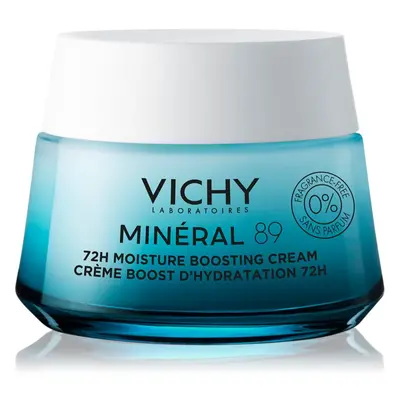 Vichy Minéral 89 72u Hydraterende Boost Crème | Zonder Parfum Hydrateert en versterkt de huidbarrière 50 Dagcrème