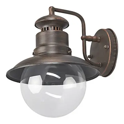 Eddie Buiten Wandlamp Rust - Lindby - Balkon - Landhuis / Rustiek - Metaal - 1 lamp