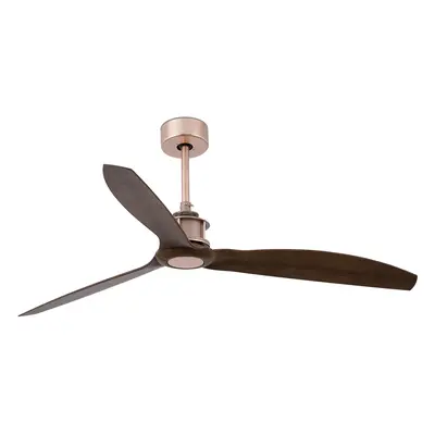 Just Fan plafondventilator, Ø 128 cm, koper/walnoot FARO BARCELONA - Woonkamer - Modern - Kunststof