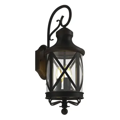 Marcellino Buiten Wandlamp IP23 Rust - Lucande - Balkon - Antiek - Metaal - 1 lamp