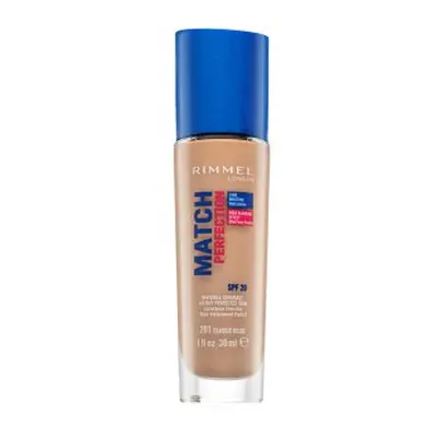 Rimmel London Match Perfection 24HR SPF20 Foundation vloeibare make-up voor een uniforme en stralende teint 201 Classic Beige 30