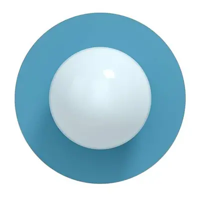 Candy Big Circle 360 L wandlamp, blauw - Swedish Ninja - Woonkamer - Metaal