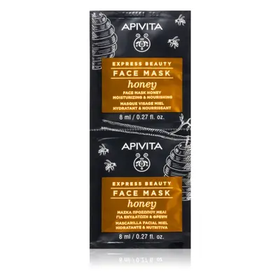 Apivita Express Beauty Nourishing Face Mask Honey masque hydratant nourrissant visage 2x8 ml