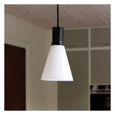 Gent Hanglamp 2 pcs Matt Black/Opal - DybergLarsen Dyberg Larsen - Woonkamer - Scandinavisch - Glas - 1 lamp