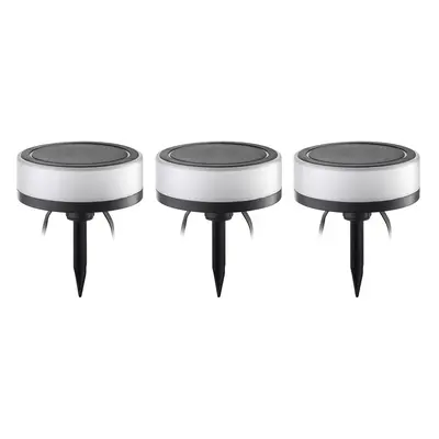 Kyren LED Smart Tuinlamp 3 pcs. Zwart/Opaal - Lindby - Terras - Modern - Kunststof - Meerdere lampen