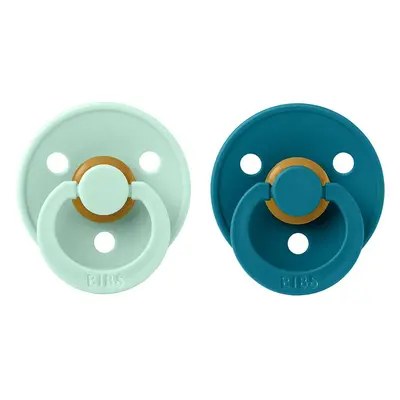 BIBS Colour Natural Rubber Size 1: 0+ months tétine Nordic Mint / Forest 2 pcs