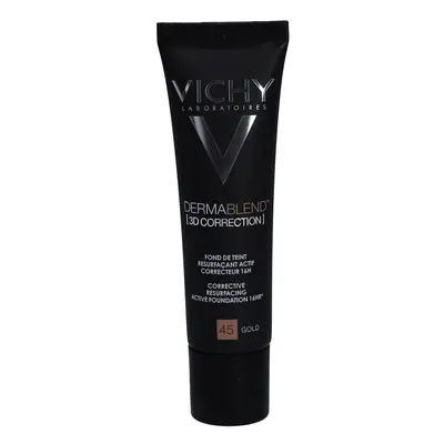 Vichy Dermablend 3D Correction fond de teint lissant correcteur SPF 25 teinte 45 Gold  30 ml
