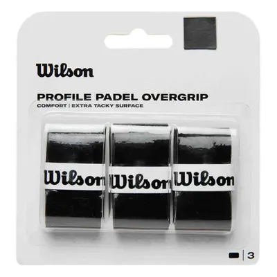 Wilson Profile Padel Overgrip Zwart Tape â 3 stuks