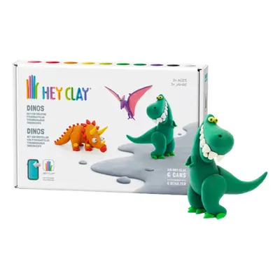 Tomy Hey Clay Dinosaurussen Medium Boetseerset – 6 stuks