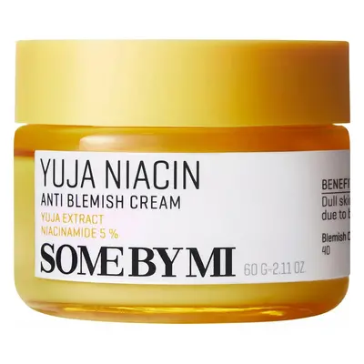 Some By Mi Yuja Niacin Anti Blemish Cream crème hydratante illuminatrice visage pour peaux hyperpigmentées 60 g