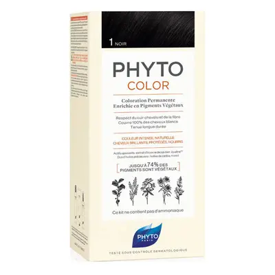 Phyto Color coloration cheveux sans ammoniaque teinte 1 Noir 1 pcs
