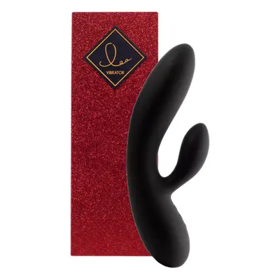 FeelzToys Lea Siliconen Dual Stimulation Vibrator – Zwart