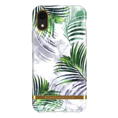 Richmond & Finch Wit Marmer Tropics Mobiele Cover - iPhone XR