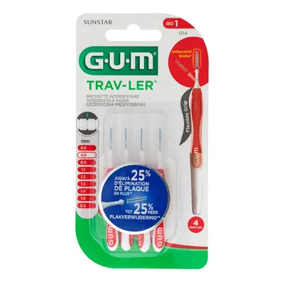 GUM® TRAV-LER® rager 0.8 mm 6 Tandenborstel