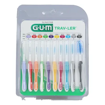 G.U.M Trav-Ler Multi brossettes interdentaires 10 pcs