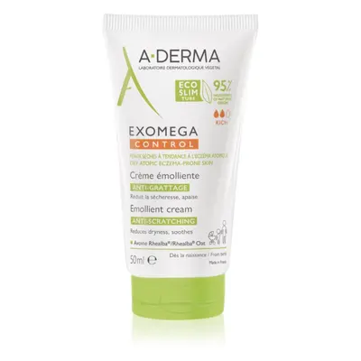 A-Derma Exomega Control Emollient Cream crème pour le corps pour peaux très sèches et atopiques 50 ml