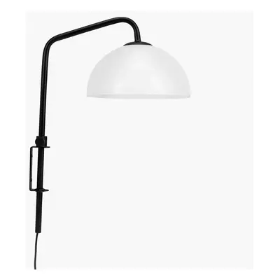 Jazz Wandlamp Opal/Black - DybergLarsen Dyberg Larsen - Woonkamer - Scandinavisch - Metaal - 1 lamp