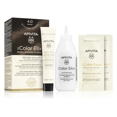 Apivita My Color Elixir coloration cheveux sans ammoniaque teinte 4.0 Brown 1 pcs