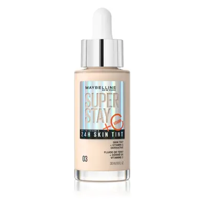 Maybelline Super Stay 24H Skin Tint + Vitamin C serum om de huidskleur te egaliseren 03 30 ml