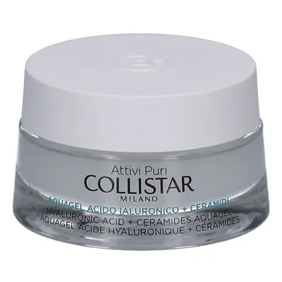Collistar Attivi Puri Hyaluronic Acid + Ceramides Aquagel crème-gel hydratante effet illuminateur à l'acide hyaluronique 50 ml
