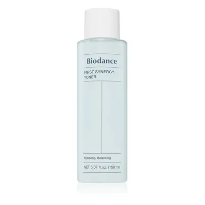 Biodance First Synergy Toner lotion tonique hydratante pour un pH du visage équilibré 150 ml
