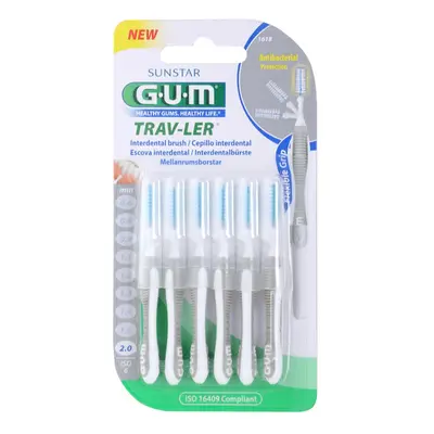 GUM Trav-Ler Interdentale Rager 2,0 mm 6 Tandenborstel