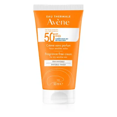 Avène Sun Fragrance-Free Cream crème solaire sans parfum SPF 50+ 50 ml