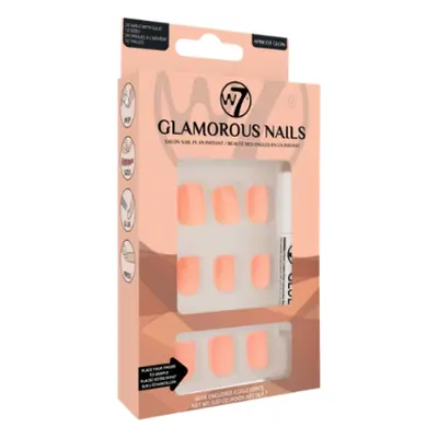 W7 Glamorous Nagels Apricot Glow - 24 stuks