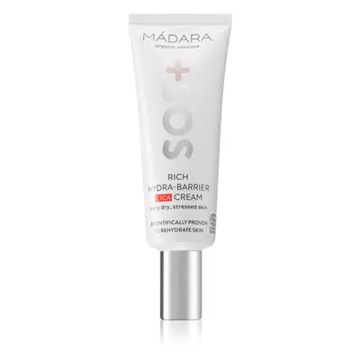 Mádara SOS+ Rich Hydra-Barrier CICA crème hydratante visage 40 ml