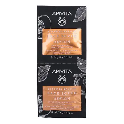 Apivita Express Beauty Face Scrub Apricot Gentle Exfoliation 2x8 Gezichtsmasker