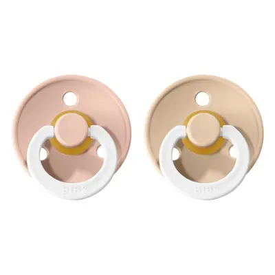 BIBS Colour Natural Rubber Size 3: 18+ months tétine Blush Night / Vanilla Night 2 pcs