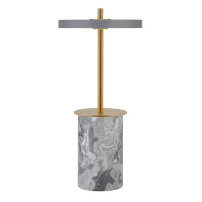 Asteria MOVE MINI acculamp marmergrijs/messing IP44 - UMAGE - Woonkamer - Designer - Met lampenkap