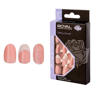 Koninklijke kunstnagels feeÃ«nstof - 24 stuks