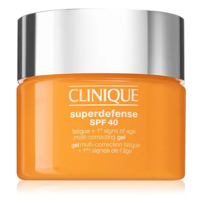 Clinique Superdefense™ SPF 40 Fatigue + 1st Signs of Age Multi Correcting Gel gel hydratant anti-premiers signes du viellissemen
