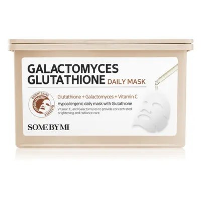 Some By Mi Galactomyces Glutathione Daily Mask Pack masque tissu éclat grand format 30 pcs