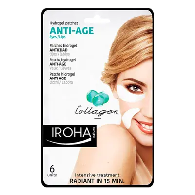 Iroha Hydrogel Anti-Age Collageen Oogmasker - 6 stuks