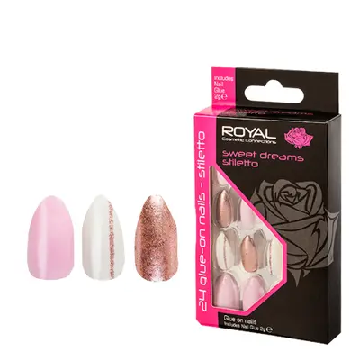 Royal Kunstnagels Sweet Dreams Stiletto - 24 stuks