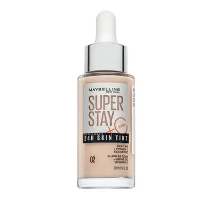 Maybelline Super Stay 24H Skin Tint + Vitamin C serum om de huidskleur te egaliseren 02 30 ml