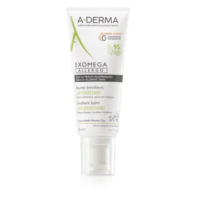 A-Derma Exomega Control Allergo crème hydratante qui renforce la barrière cutanée des peaux sensibles et atopiques 200 ml