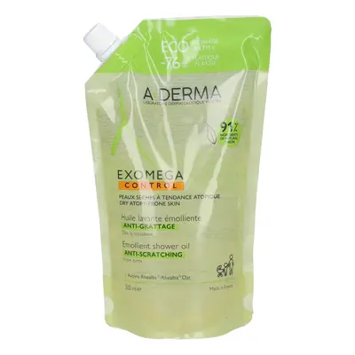 A-Derma Exomega Control Huile Lavante Émolliente huile de douche adoucissante recharge 500 ml